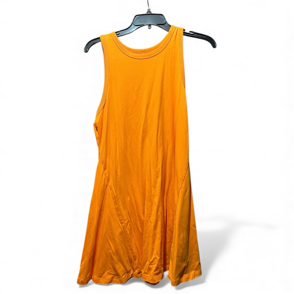 A New Day Vibrant Orange Sleeveless Dress